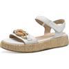 Tamaris Comfort Sandali da Donna Bassi in Pelle con Plateau