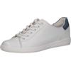 CAPRICE Sneaker da Donna Bassi in Pelle a Taglio Basso, Blu (White/Lt.Blue), 38 EU