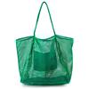 Hoxis Mesh Beach Tote Womens Shoulder Handbag, verde, L