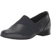 Clarks Juliet Gem, Mocassino Donna, Pelle Blu Navy, 41 EU Larga