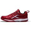 HUNDRED Raze Kids/Junior Non-Marking Professional Badminton Shoes (Red/White, UK 3/US 4/EU 37) | Polyester Upper, Rubber Sole | Indoor Tennis, Squash, Table Tennis, Basketball & Padel
