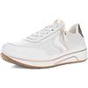 ARA Sneakers da donna Sapporo, bianco, argento, platino, 37,5 EU, Bianco Argento Platino, 37.5 EU Weit