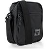 Lois - Borsa A Tracolla Uomo In Pelle Compatta - Design Elegante E Funzionale Per Ogni Giorno - Borsello Uomo Tracolla Pelle Con Tasche Multiple - Tracolla Uomo Piccola Da Viaggio E Lavoro, Nero