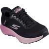 Skechers Donna Go Run Consistent 2.0 Cameroon Slip-In ALLENATRICE, Black Textile/Mauve Trim, 41 EU
