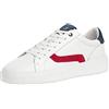 MARCO TOZZI Donna 2-2-13605-20, Scarpe da Ginnastica Uomo, Bianco Rosso, 44 EU