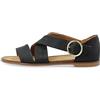 CA'SHOTT A/S Casmaria 61201256-Sandali in Pelle, Sandali Bassi Donna, Nero, 37 EU