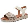 Jana Damen Sandal Flat Multiadj+Vegan, Bassi Donna