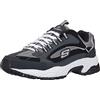 Skechers Sneaker Allacciata Stamina Nuovo, Uomo, Blu Scuro/Nero, 16 XW US