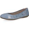 CAPRICE Ballerine da Donna in Pelle, Blu (Blue Comb), 38 EU
