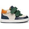 Geox B Biglia Boy, First Walker Shoe Bimbo 0-24, Verde Avorio, 19 EU