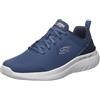 Skechers Scarpe da Ginnastica Bounder 2.0 Nasher Uomo, Bordo in Rete Blu Navy, 47.5 EU