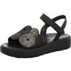 THINK! SING, Sandali Donna, 000 Nero Combinato, 38 EU