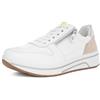 ARA Sapporo, Scarpe da Ginnastica Donna, Bianco Limoncello Shell Argento, 40 EU Larga