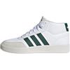 adidas Uomo Breaknet Mid Shoes, Ftwr White/Collegiate Green/Core White, 46 EU