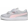 PUMA Smash 3.0 Glitz Glam V PS, Sneaker, Glacial Gray-Frosty Pink, 34 EU