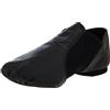 Capezio Women's E Series Jazz Slip-on Shoe - Comfortable Black Leather with Neoprene Arch Support, Slip-On Design for Quick Changes, Soft Cotton Lining, 38.5 EU, 7.5 M US, Black
