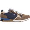 Pepe Jeans Brit Colors M Sneak, Marrone (Mink Beige), 42, Beige Visone Marrone, 10 UK