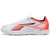 Puma Ultra 5 Play TT - Scarpe da Calcio Unisex, Puma White-Puma Black-Glowing Red,