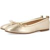 GIOSEPPO Ballerine Dorate in Pelle da Donna satteins