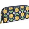 Vera Bradley Premium Cotton Continental Wallet, Portafoglio Donna, Narcisi
