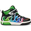 Geox J Inek Boy, Scarpe da Ginnastica, Nero Multicolore, 27 EU