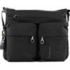 Mandarina Duck Md 20 P10qmtx6, Borsa A Tracolla Donna, Nero (Black), 32x28x10 L x H W
