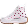 BK British Knights British Knights Kaya Mid Fly Sneaker da Donna, Bianco Labbra Rosse, 39 EU