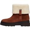 Tommy Hilfiger Stivali da donna in finta pelliccia scamosciata roll-down Fw0fw08158 Mid, Marrone Cognac Marrone, 40 EU
