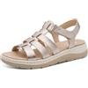 Jana Softline Leather Wedge/Plat Sand 8-28710-46, Sandali Bassi Donna, Champagne, 38 EU