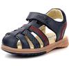 Kickers Platinium - Sandali Bimbo 0-24, Blu (Marine 10), 19 EU