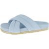 Andrea Conti Damen Pantolette, Mocassino Basso Donna, Blu Pastello, 42 EU