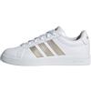 adidas Donna Grand Court Base 3.0 Shoes, Ftwr White/Cyber Met./Ftwr White, 36 2/3 EU