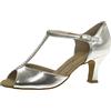 Diamant - Donne Scarpe da Ballo 025-087-013 - Argento - 6,5 cm Flare [UK 4]