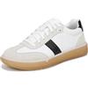 Vionic Sneaker City Walk Donna, Pelle Bianco/Nera, 8 Wide
