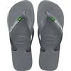 Havaianas - Brasil Logo, Infradito Iconiche, Comode E Resistenti, Strisce con la Bandiera Del Brasile E Suola Antiscivolo Con Strisce Colorate, Unisex Adulti