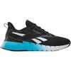 Reebok Sneaker da Uomo Nano Gym, Black White Future Cyan, 38.5 EU