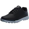 Skechers - Scarpe da Golf da Uomo Tempo Spikeless, Impermeabili e Leggere, Nero/Grigio, 41.5 EU