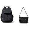 Kipling CITY PACK, Zaino, Donna, Nero Noir, Taglia unica GABBIE S, Borsa a Tracolla, Donna, Nero (Black Noir), Taglia unica