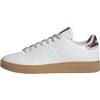 adidas Uomo Advantage Base 2.0 Shoes, Ftwr White/Ftwr White/Shadow Red, 42 2/3 EU
