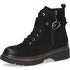 CAPRICE Stivaletti da donna in pelle con fibbia, Nero (Black Nubuc), 39 EU