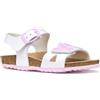 Geox J Adriel Girl A Sandal, bianco/rosa, 39 EU
