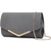 Miss Lulu Pochette Donna Elegante, Clutch PU Pelle, Borsetta Tracolla Media con Chiusura Magnetica, per Cerimonie, Matrimoni, Appuntamenti e Regali