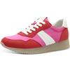 Jana Sneaker da Donna Basse a Taglio Basso Vegan, Multicolore (Red/Fuchsia), 36 EU