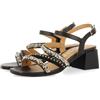 GIOSEPPO Sandali con Tacco Nere con Cinturini con Dettagli Multicolor per Donna BALAO