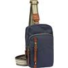 camel active Bari Sling Backpack, Zaino Signore, Blu, m