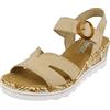 Rieker Sandals 67173-60, Womens sandals, beige, 37 EU