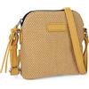 Lois - Borse da donna. Borsa a Tracolla Leggera. Pochette Donna Marchio Pochette Mare Donna con Multi-Scomparti - Pochette Spiaggia Manico da Polso - Pochette Mare, Senape