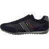 Geox U Wells A, Sneakers Uomo, Blu/Rosso (Navy/Dk Burgundy), 39 EU