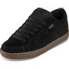 Etnies Kingpin - Stile Classico Heritage dello Skate con Look gonfiato di Tendenza, Cupsole Rinforzata, vestibilità Ammortizzata, Sneakers per Ogni Giorno - Black/Grey/Gum - 39