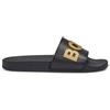 BOSS Slide da uomo Kirk Slid Made in Italy con logo in rilievo, Nero 1, 35 EU